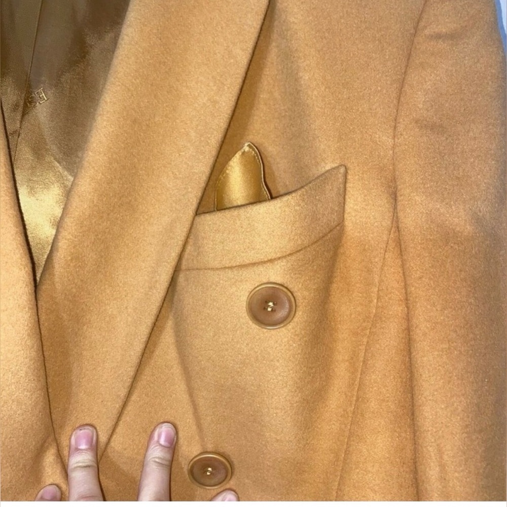 Escada Women's Camel Double-Breasted Blazer - Picture 2 of 5